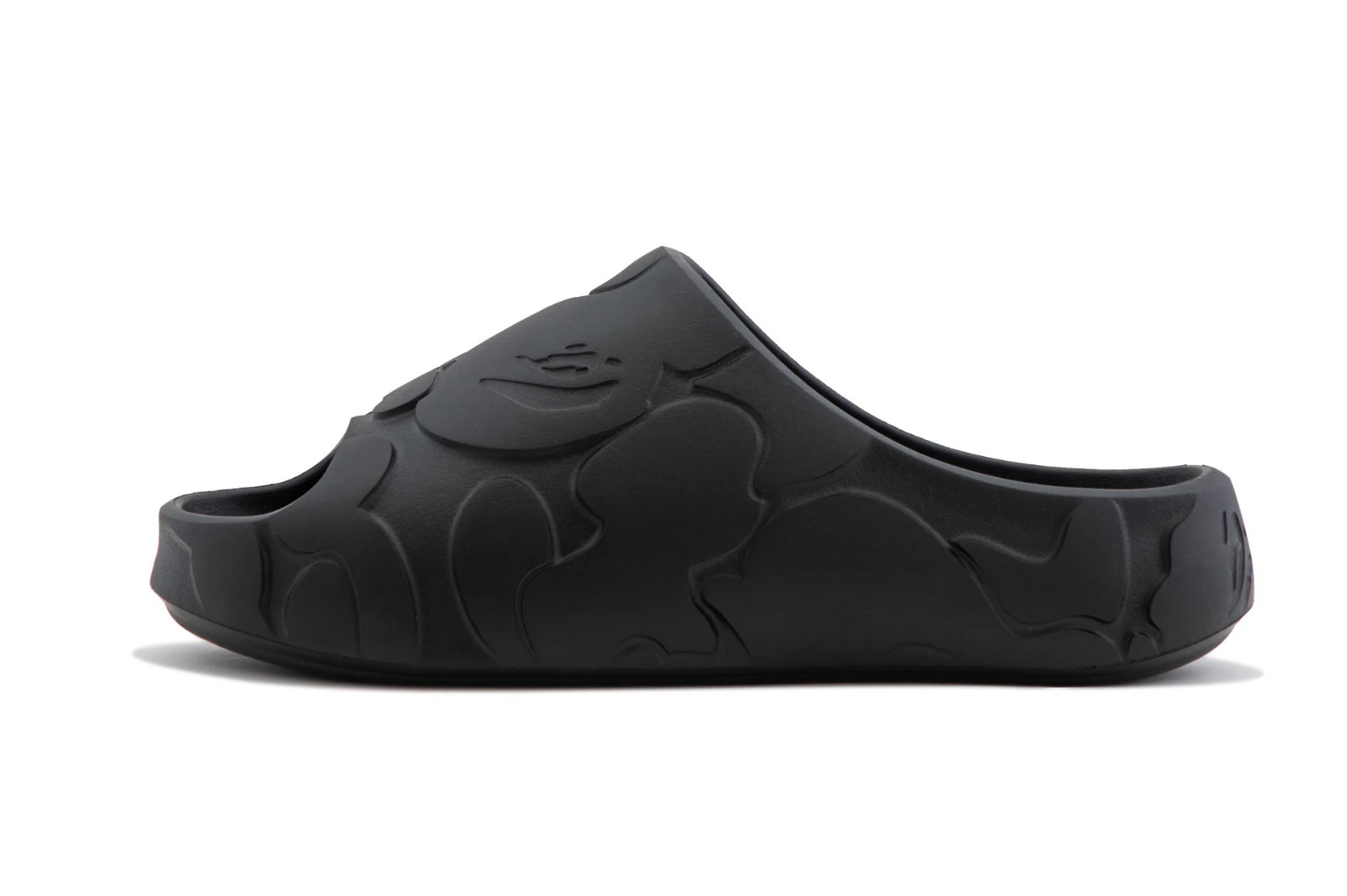 * A BATHING APE Men’s Footwear BAPE SLIDE #1 Black / Beige 1M30191323