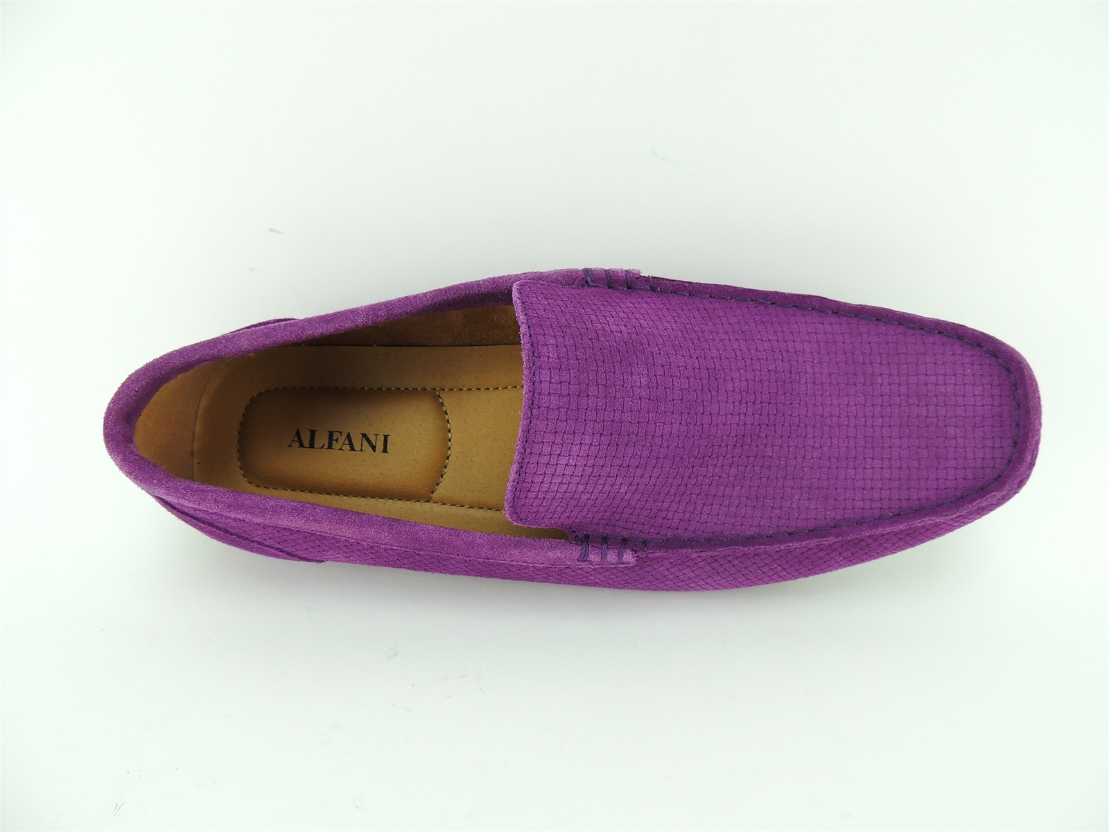 Alfani Men’s Kendric Textured Drivers Plum Suede Size 9.5 M