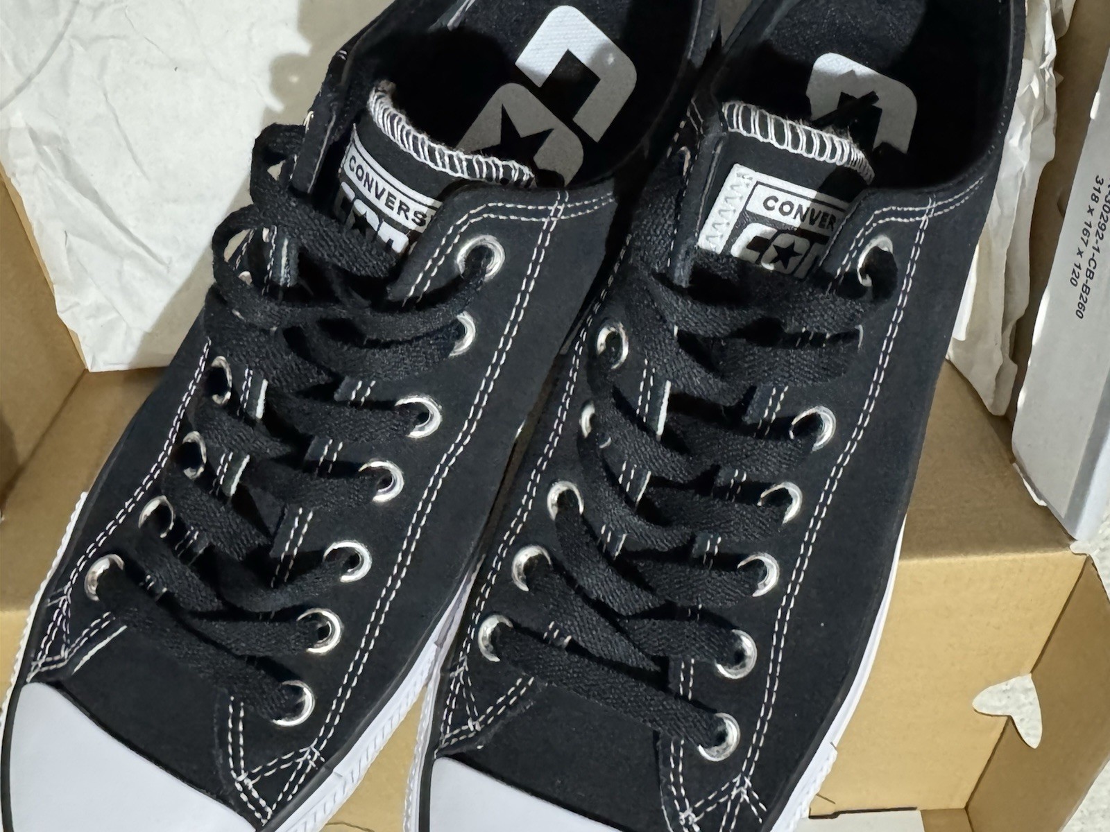 Converse Chuck Taylor Chucks CONS CTAS Pro Ox Low Top Suede Men’s Size 8.5 Black