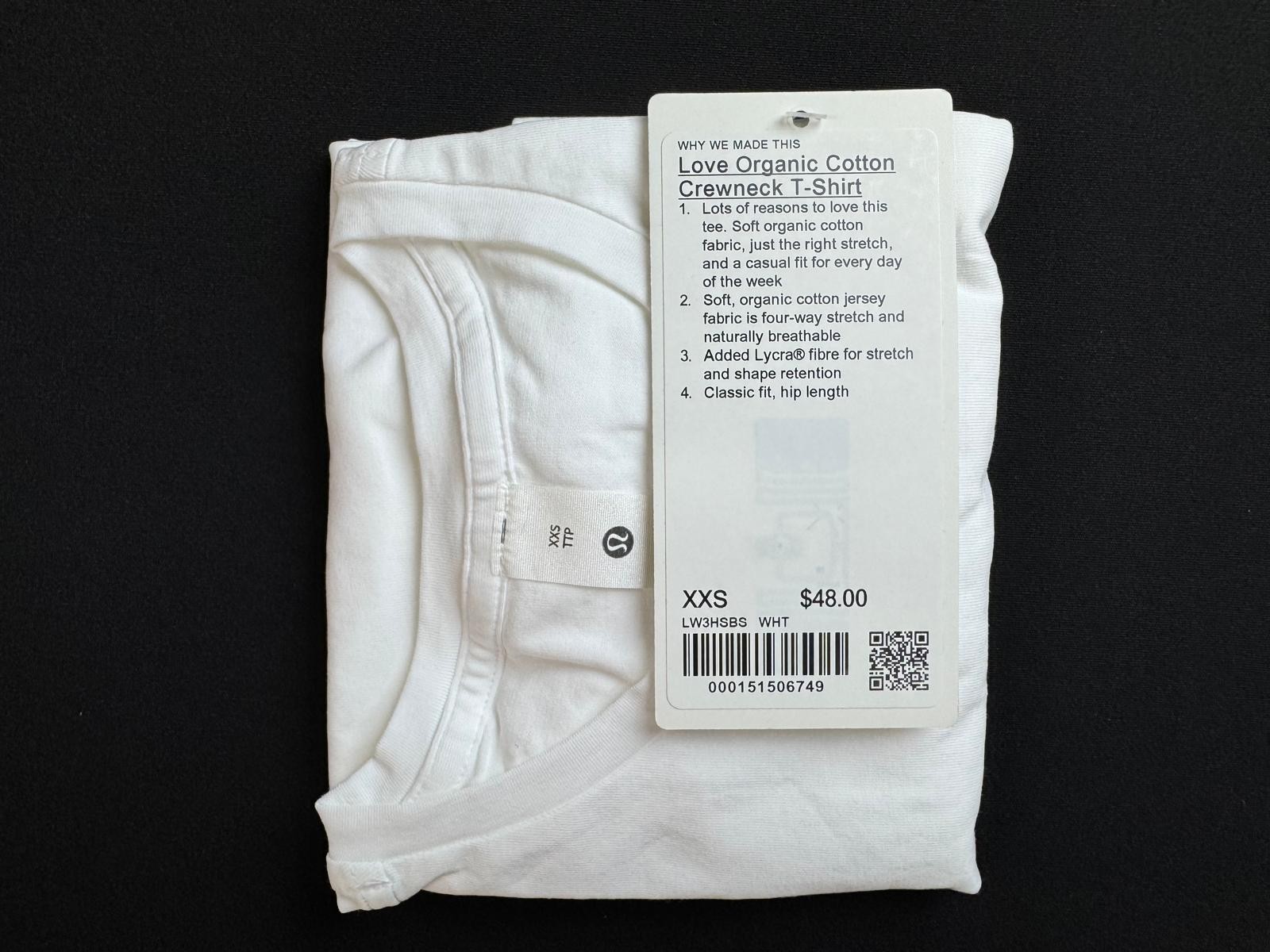 lululemon Organic Cotton Crewneck T-Shirt, Choose Your Color. NWT