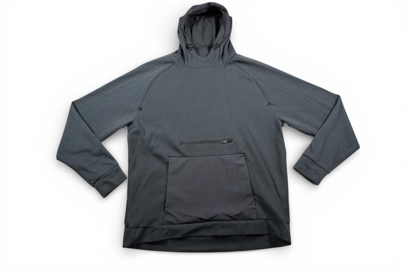 Backcountry Hoodie Mens XL Gray Pullover Zip Chest Pocket Kangaroo Logo Hiking