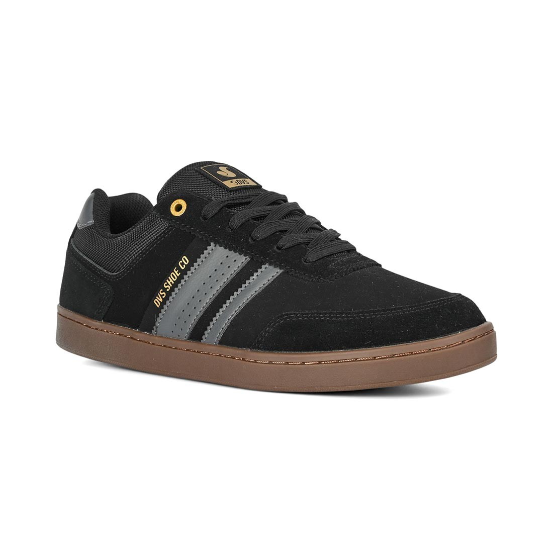DVS Milan ST Skate Shoes – Black/Black/Gum