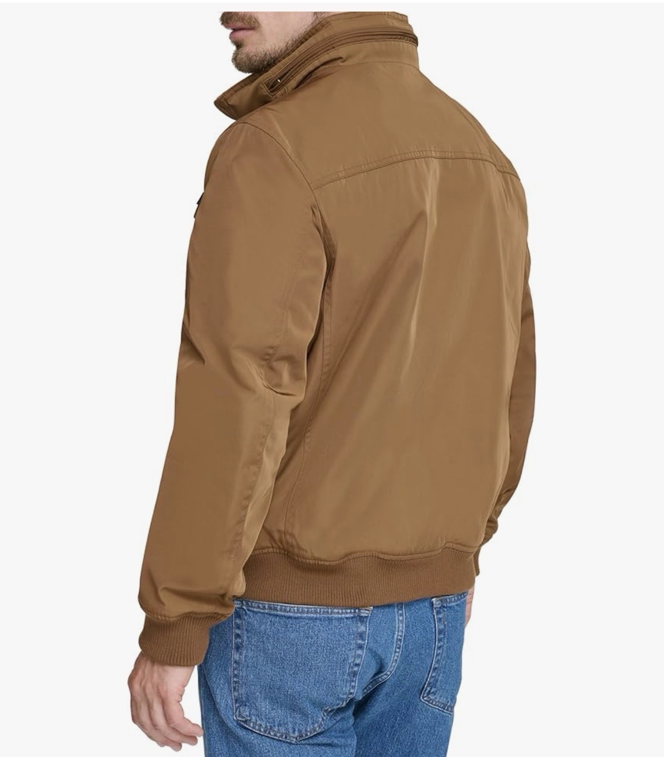 Dockers Men’s Quilted Lined Bomber Jacket Brown 2X