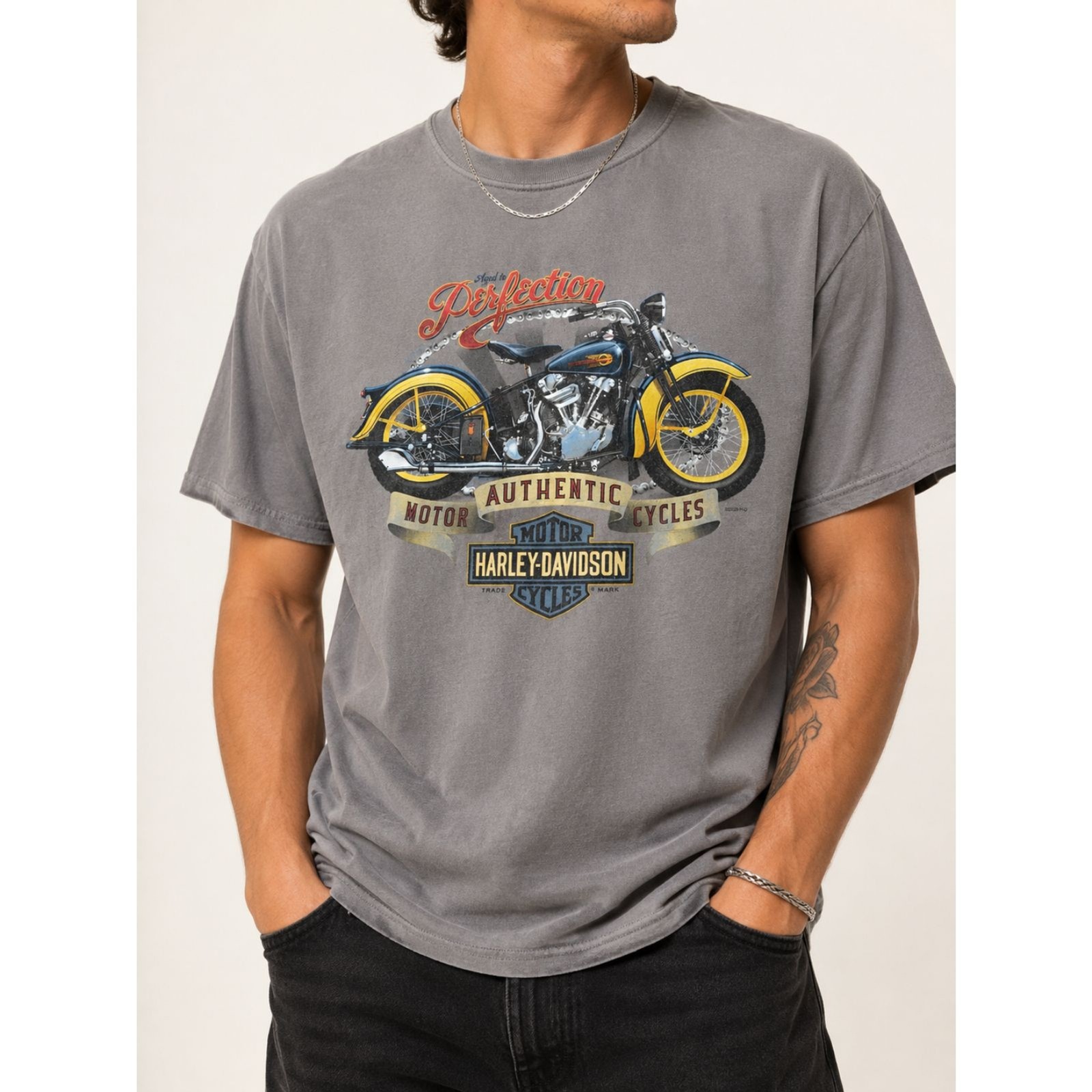 2009 Harley-Davidson Lombardi’s Staten Island New York Graphic T-Shirt XL Gray