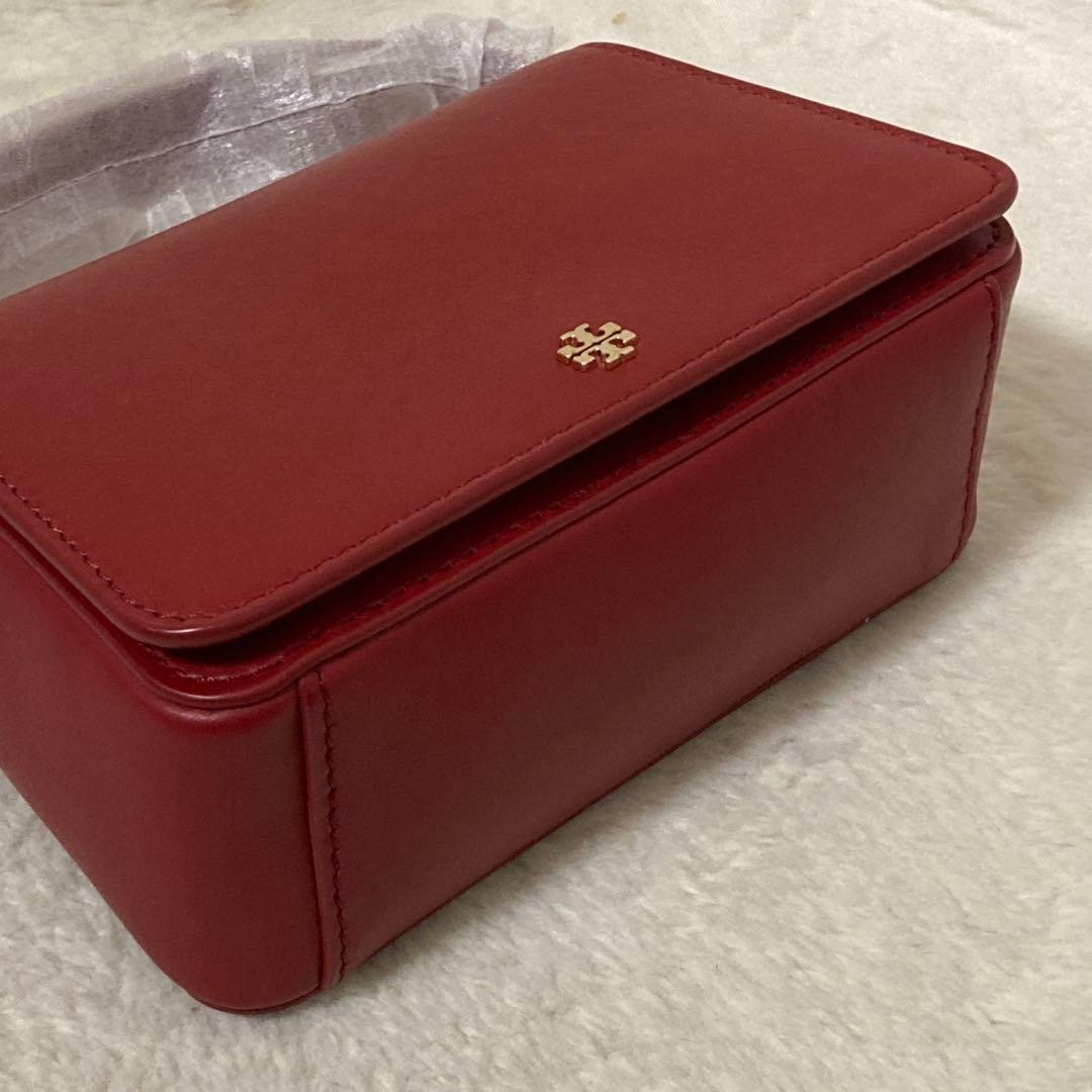 Tory Burch 2way mini shoulder bag pochette red