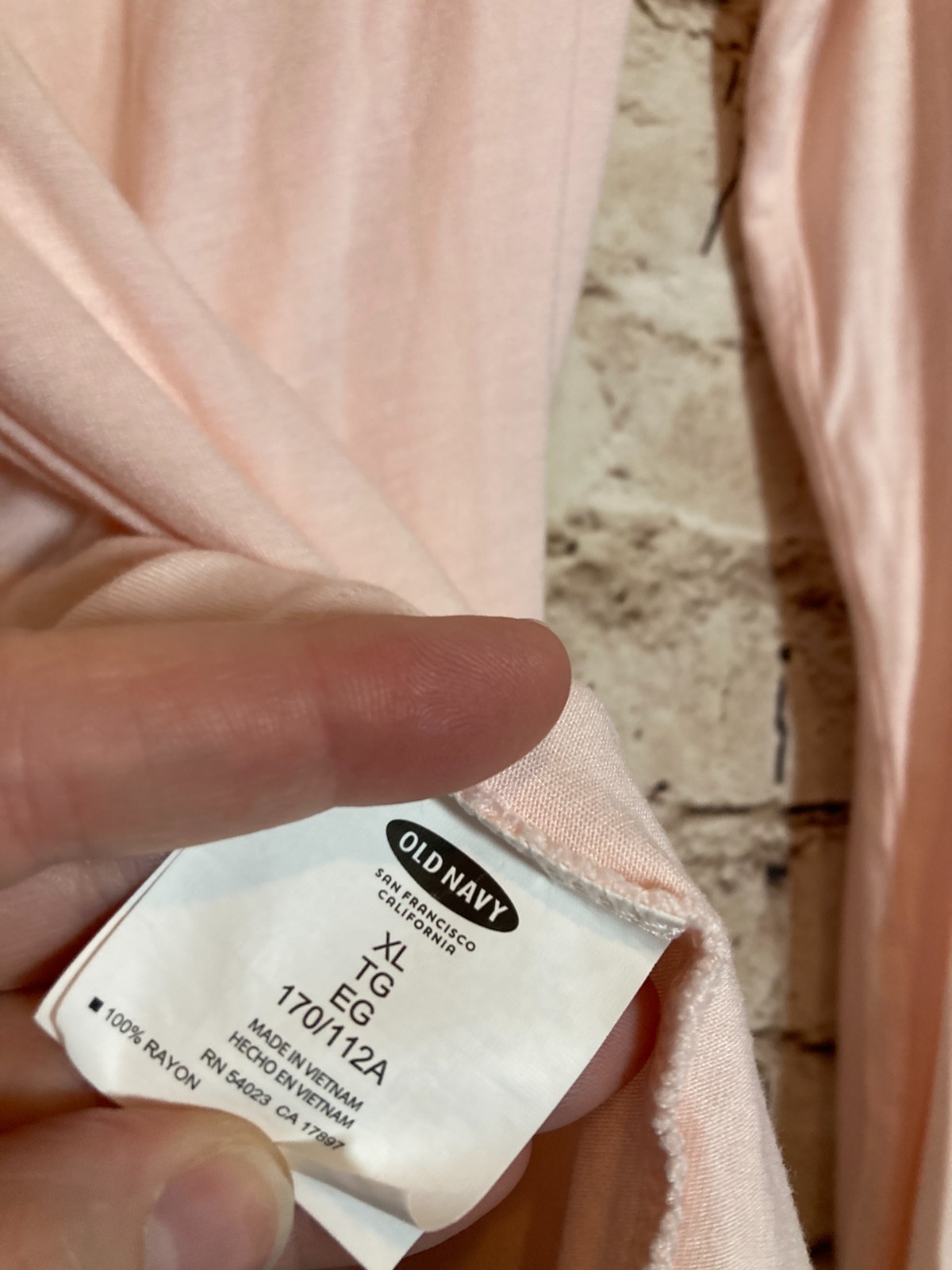 Old Navy Top Womens XL Powder Pink Cowl Neck Stretchy Layering Piece Capsule