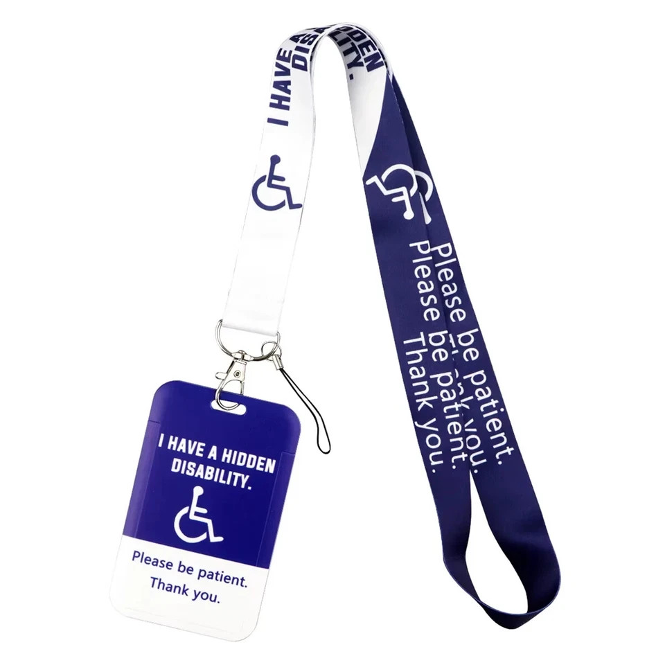 Disability Awareness Lanyard and Badge Holder USA