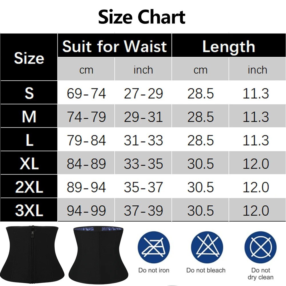 Waist Trainer Women Men Adjustable Sweat Belly Band Sports Girdle Body Shaper