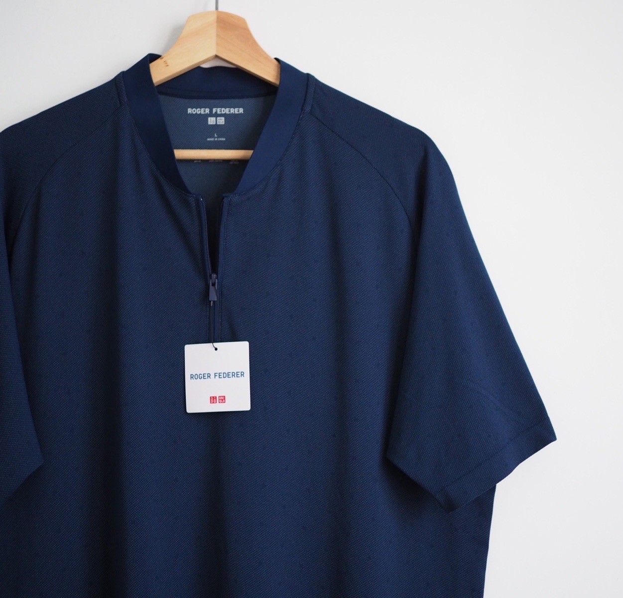 Roger Federer Dry Ex Performance Polo Uniqlo Activewear Tennis Top Size XL