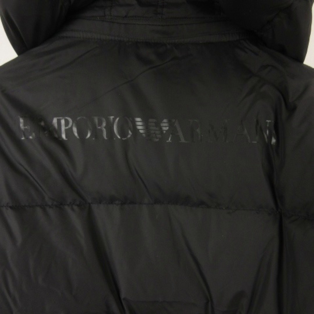 Emporio Armani Hooded Down Jacket Back Logo XL Black Used 7f4b4d166a88ebd88dca5b