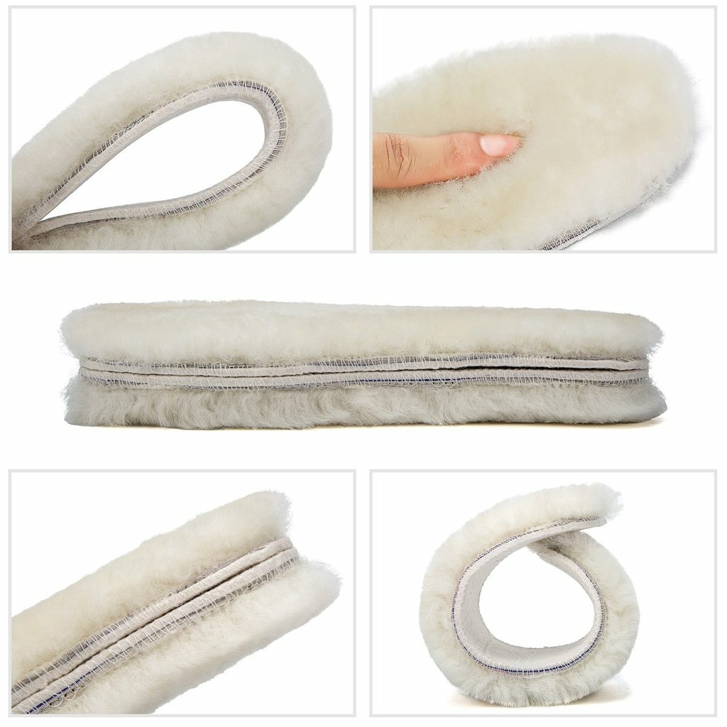 Happystep Real Lamb’s wool Sheepskin Insoles Generic Replacement for UGG Boots