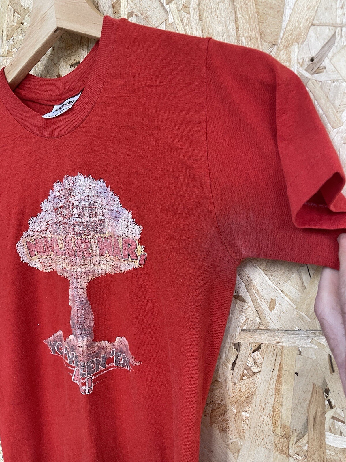 Vintage 70s 80s nuclear war Red tshirt Steadman Men’s Large