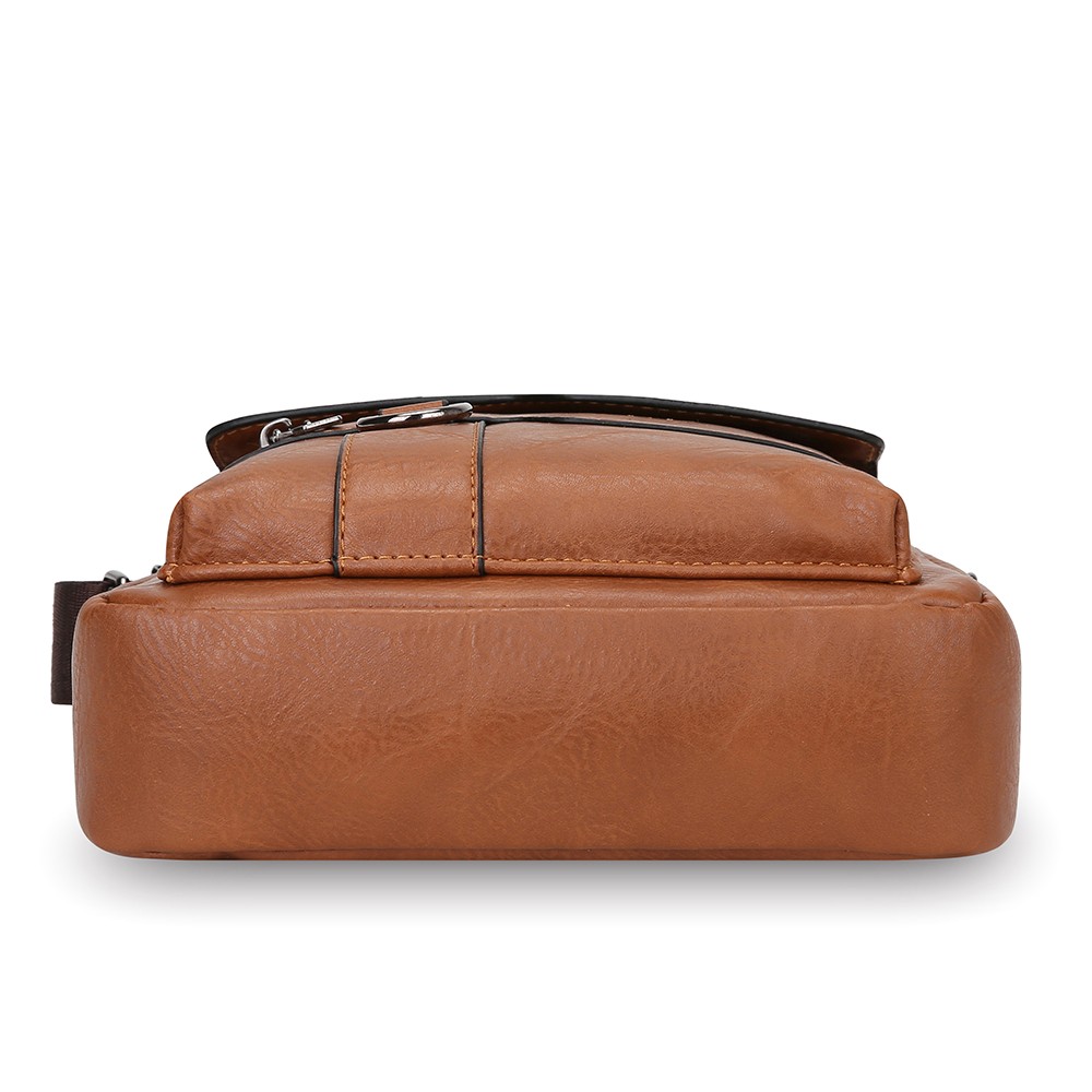 Men Vintage PU Leather Crossbody Bag Shoulder Handbag Travel Messenger Bag