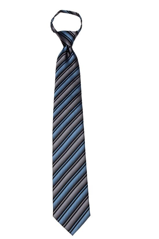Men’s Stripe XL Extra Long Pretied Zipper Necktie Formal Weddings Business Prom