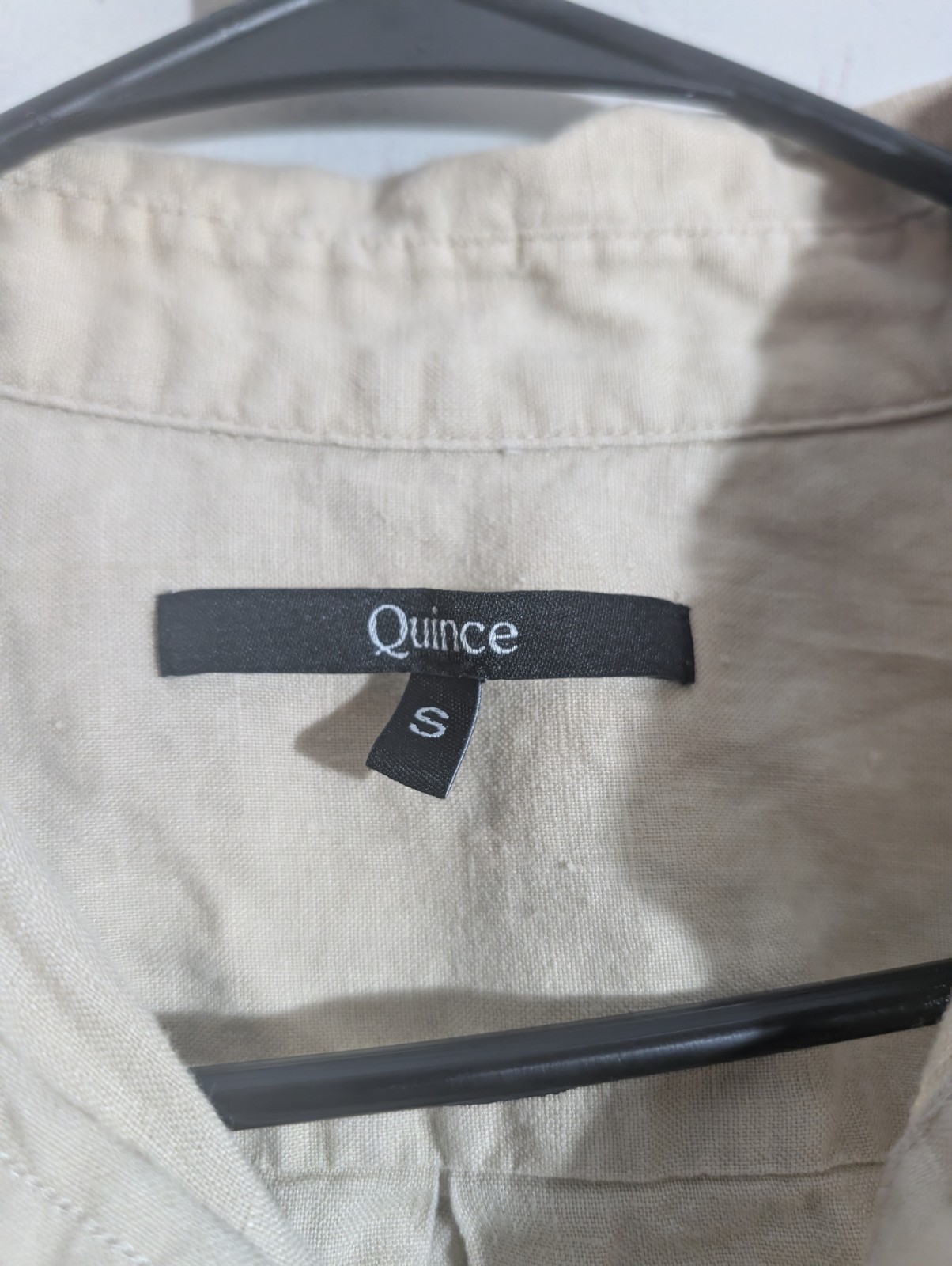 Quince Womens 100% Linen Long Sleeve Button Down Shirt Sz S Minimalist Lagenlook