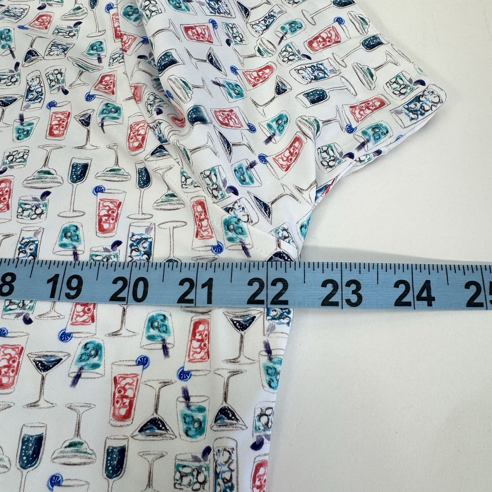 NWT Robert Graham MIX N MATCH Cocktail Martini Print Button Shirt White MED $178