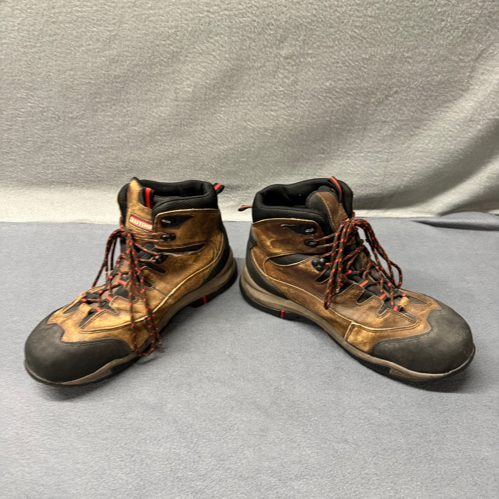 Craftsman Boots Mens 13 D Safety Toe Hiker Brown Work Leather Utility