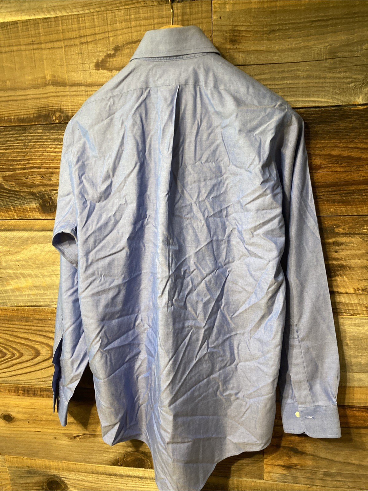 Brooks Brothers Mens Blue Long Sleeve Button Up Shirt Size 14.5 14 1/2 -33