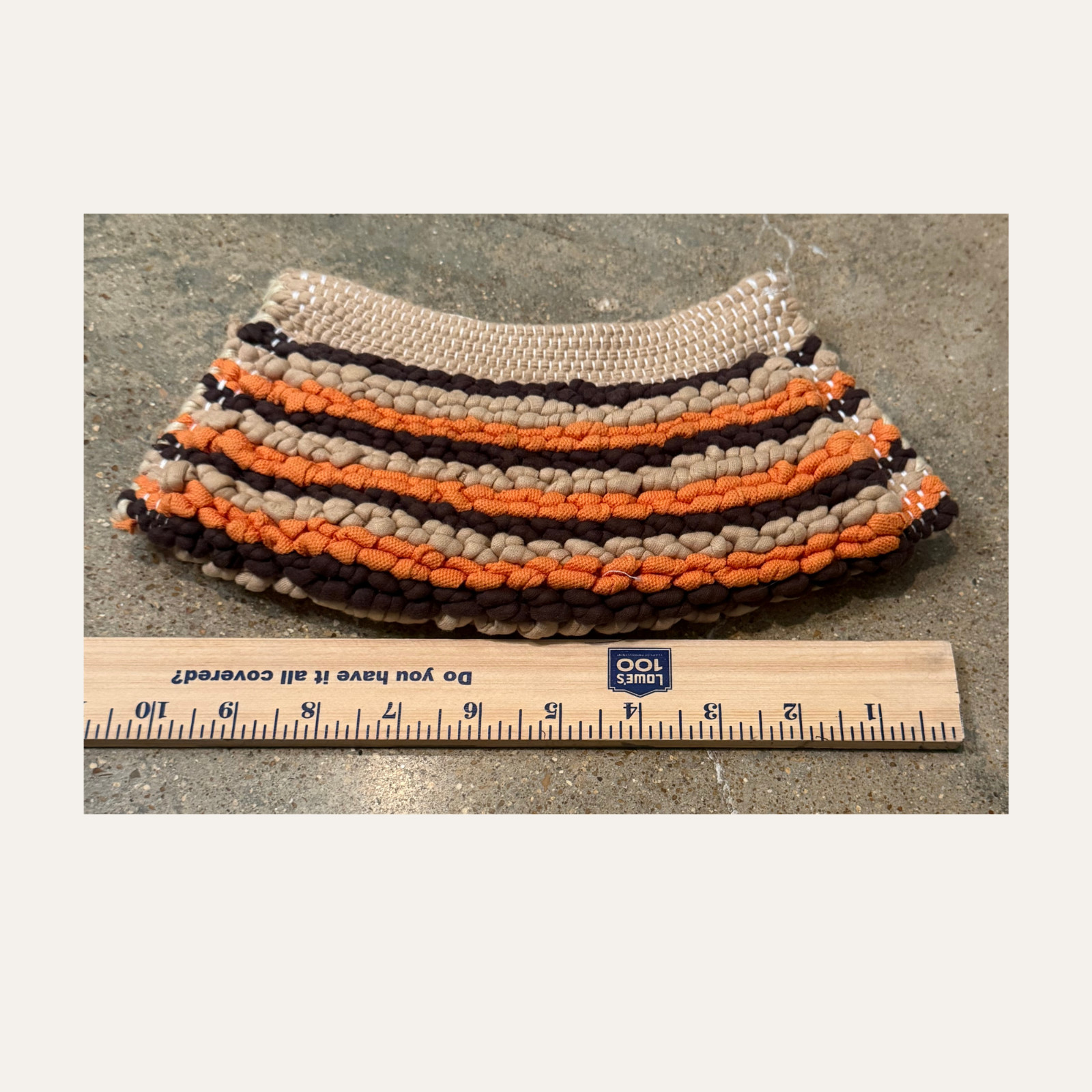 Jacobs by Marc Jacobs Woven Striped Clutch Bag Neutral Orange Brown