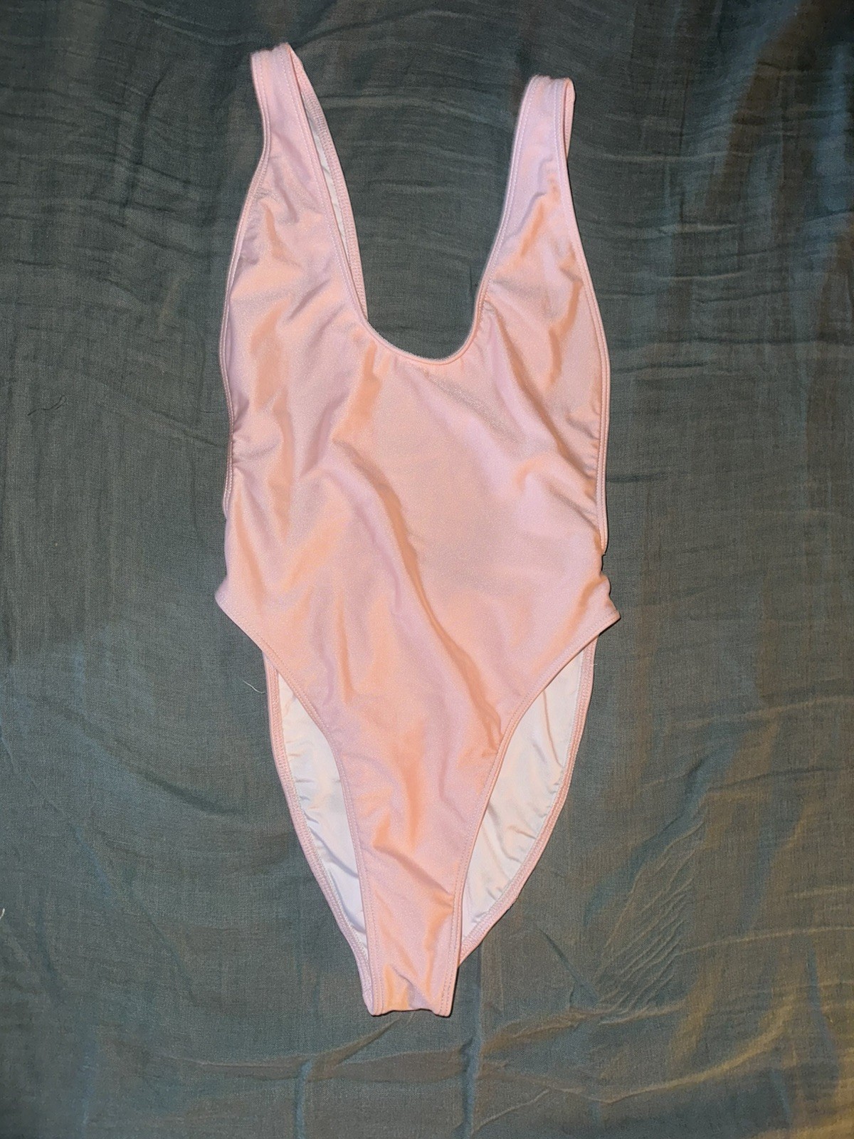 Los Angeles Apparel Rosewater Pink Laguna One Piece Bathingsuit Sz S UNWORN