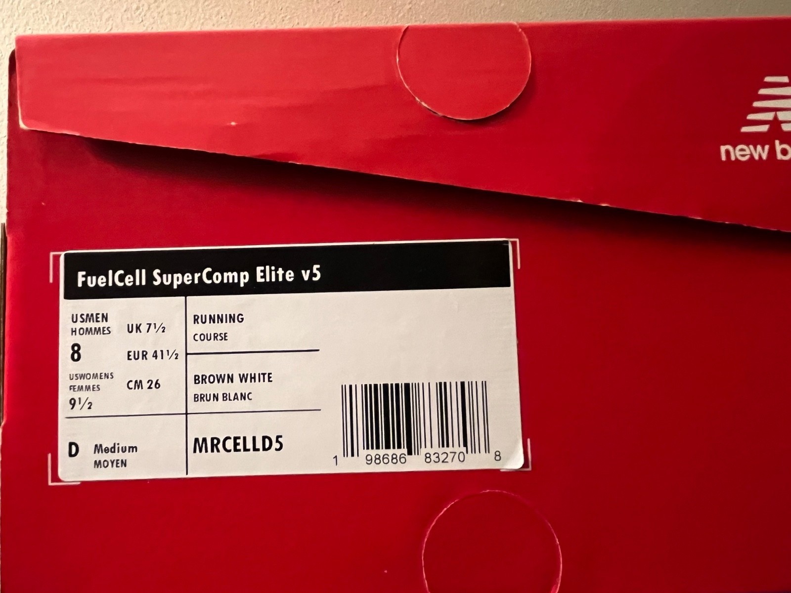 New Balance FuelCell SuperComp Elite v5 Running Racing Shoes Carbon Fiber Plate