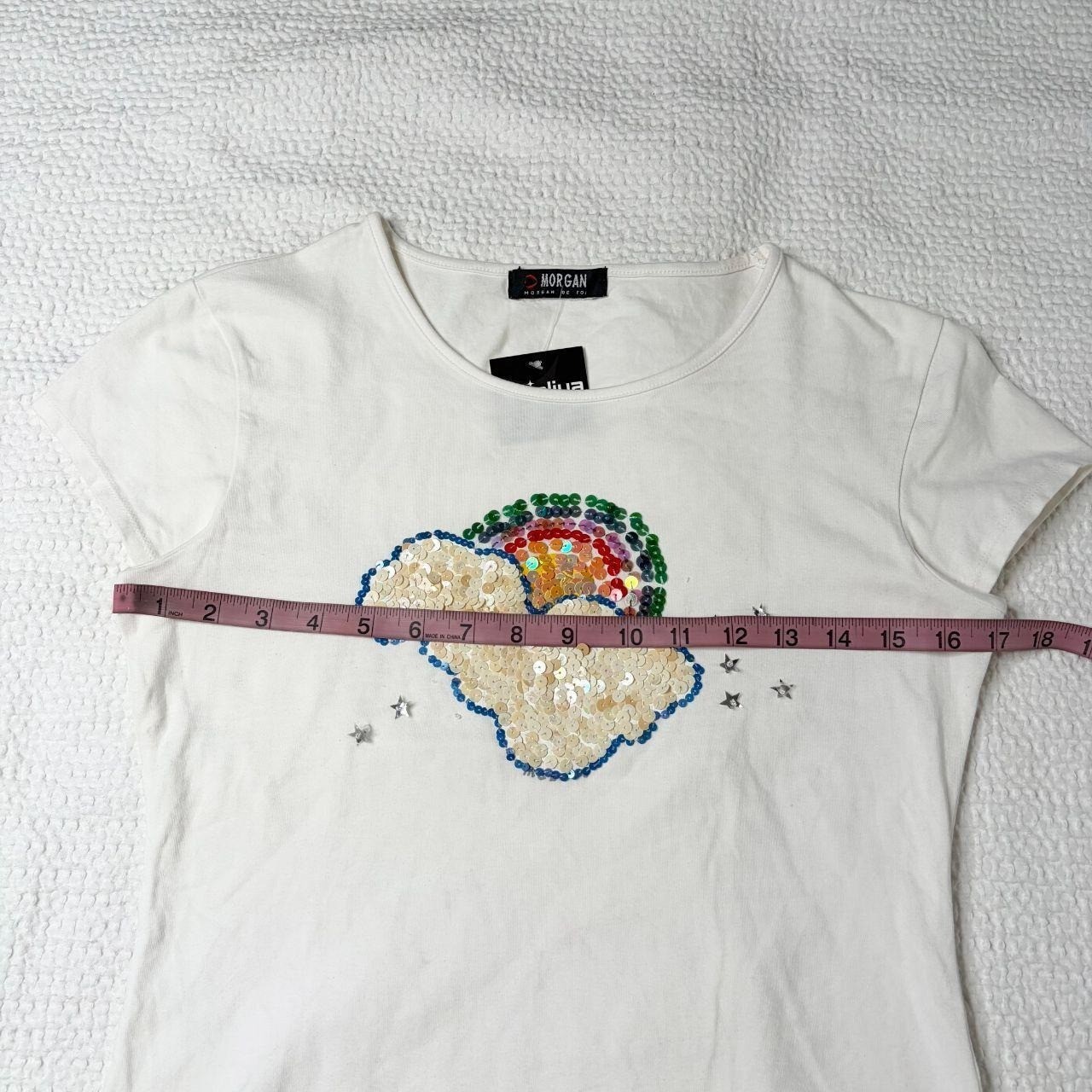 Morgan de Toi sequin rainbow baby tee