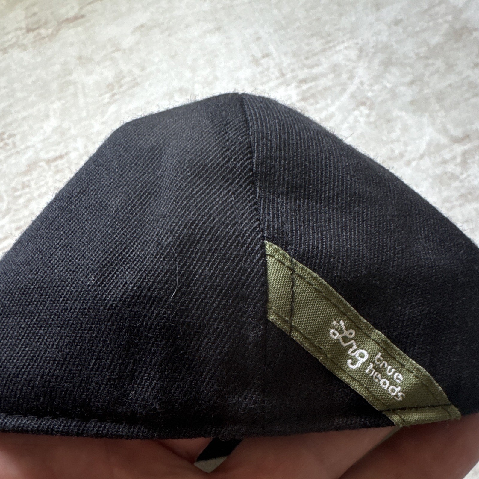LRG Men’s Fitted Baseball Cap Black/Green Colorblock Size 7 1/4-7 5/8