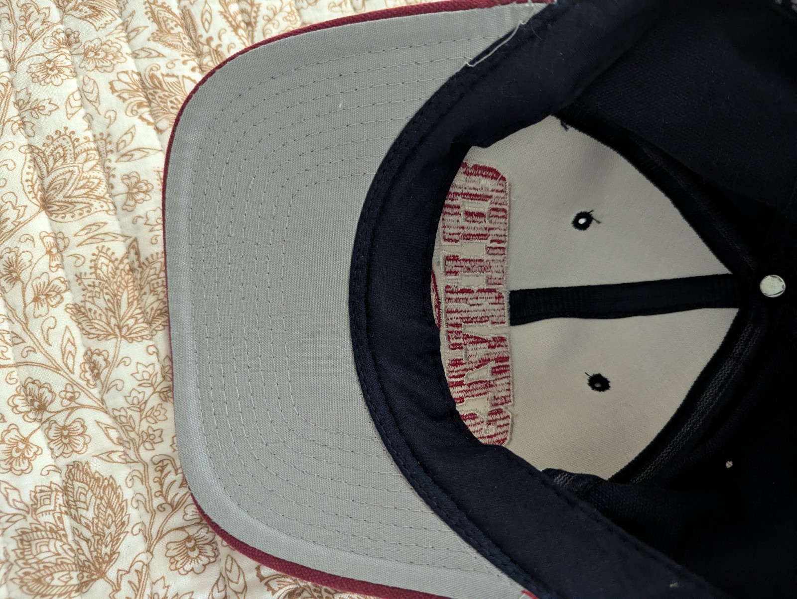 VTG Starter Logo spell out Black Hoop loop strapback Hat Cap