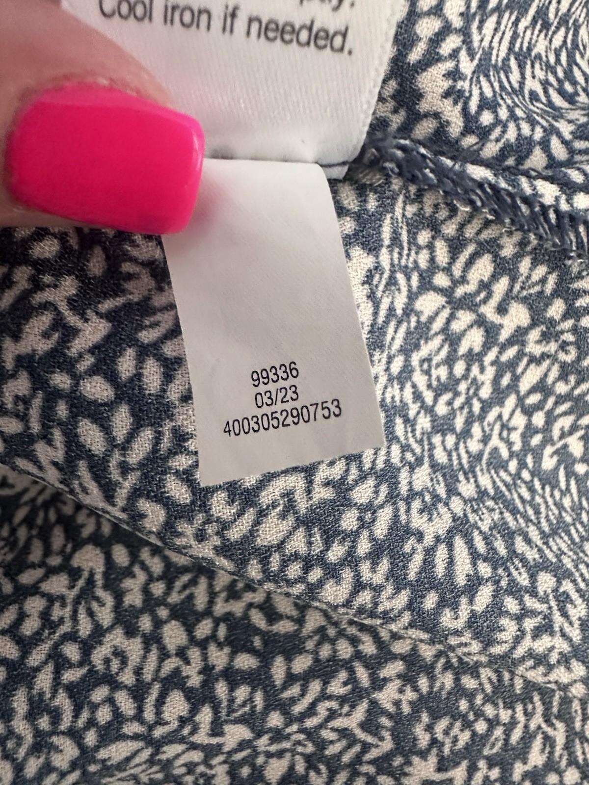 LC Lauren Conrad Blouse Womens XL Pink Blue Floral Cap Sleeve Tie Back Top