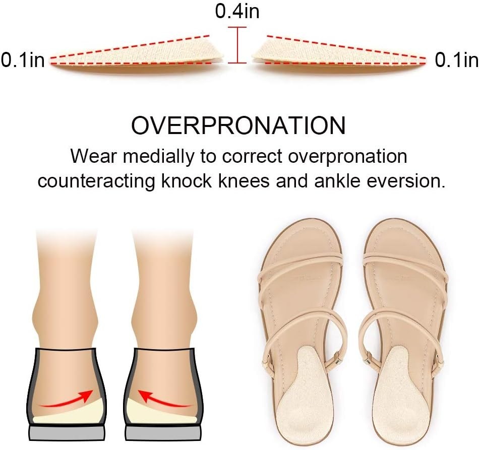 Dr. Foot’s Supination & Overpronation Insoles for Foot Alignment – Medium Size