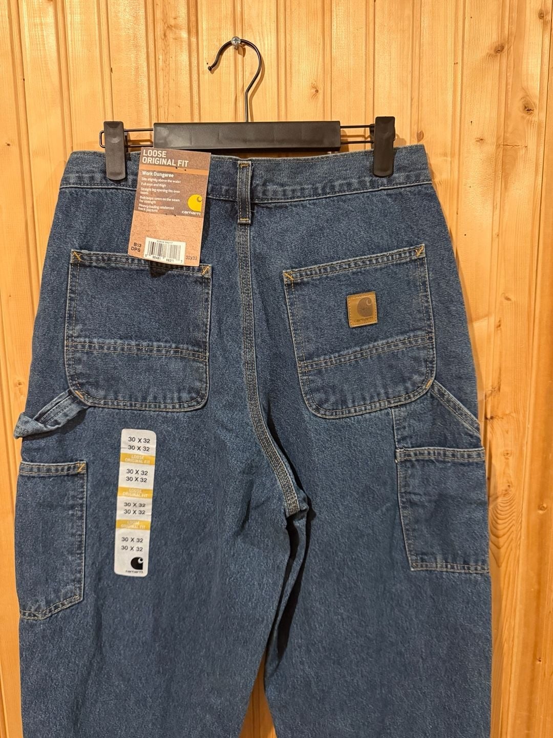 Carhartt B13-DPS Loose Original Fit Work Dungaree Jeans 30×32