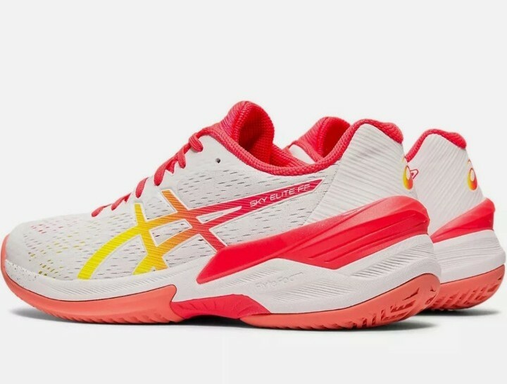 ASICS SKY ELITE FF 1052A024-100 WHITE/LASER PINK WOMEN’S TENNIS VOLLEYBALL SHOES