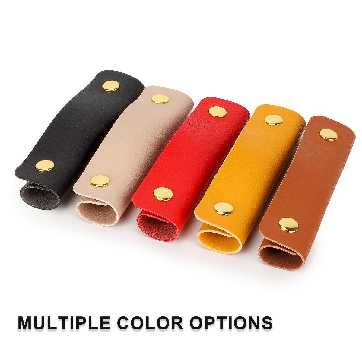 Leather Handbag Handle Wrap Cover Purse Strap Cover Replacement with Button SALE
