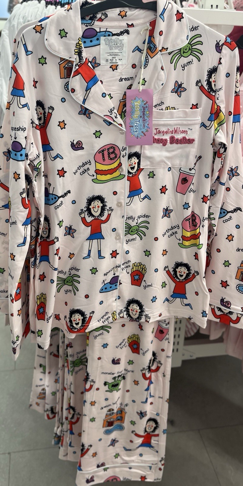 Tracy Beaker Boyfriend Pyjama Set UK Size 4-24 2XS-2XL
