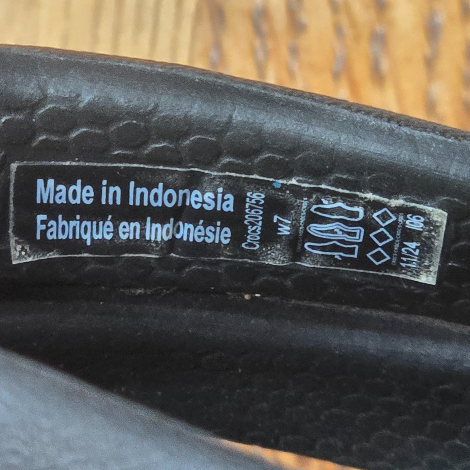 Crocs Kadee II Slip-On Strappy Sandal Black Women Size 7