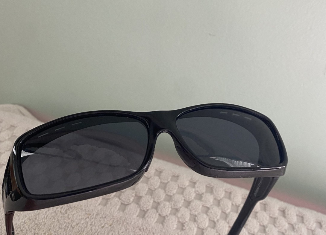 Duco Polarized Sunglasses DC 8954 Black Frames 61-15-131mm Wear over Glasses