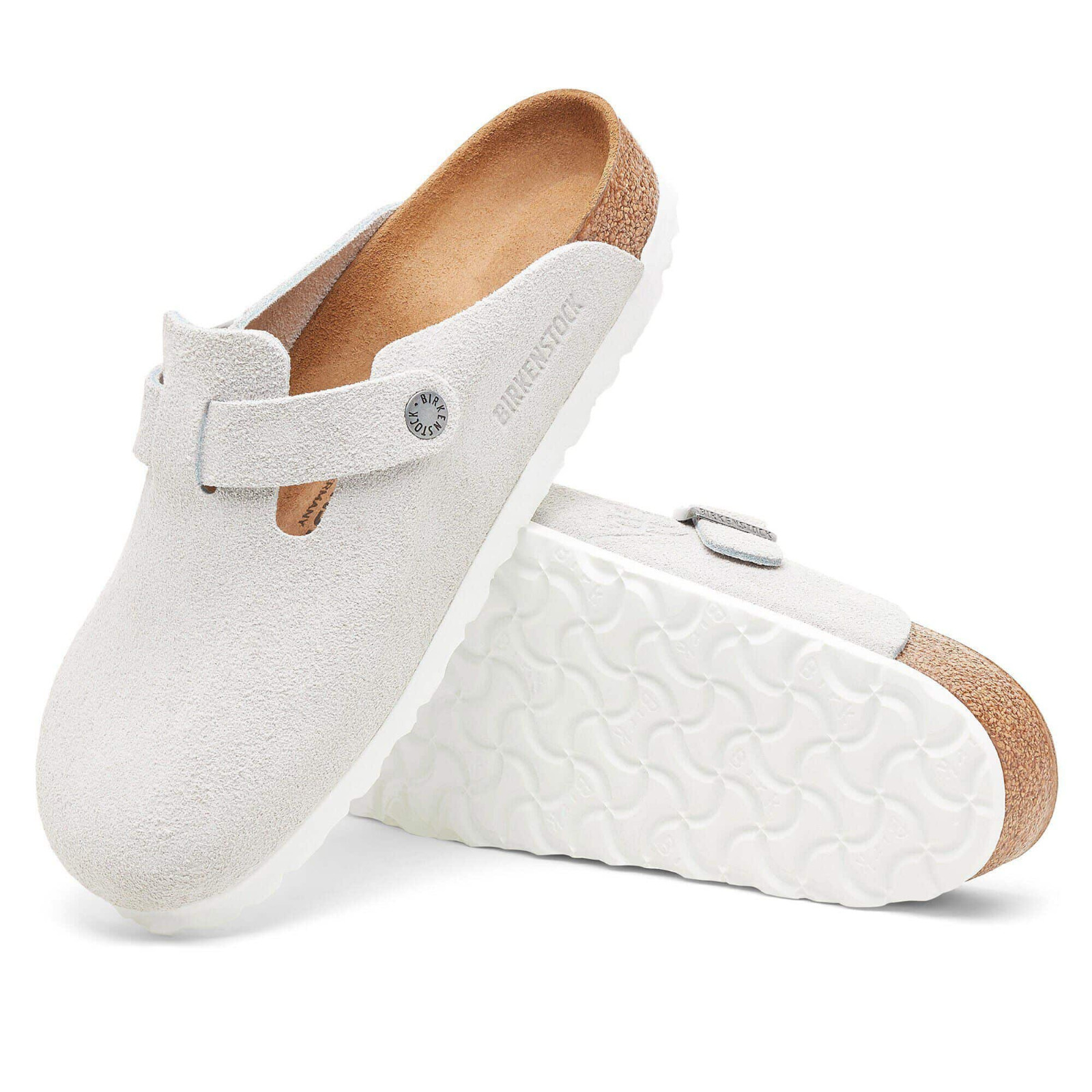 Birkenstock Boston Stüssy x Bone Suede Footbed Slip-Ons Clog Unisex EU37-45