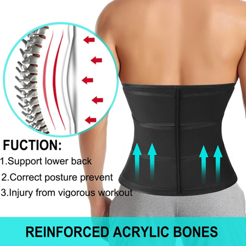 Men’s Sweat Sauna Body Shaper Waist Trainer Weight Loss Neoprene Corset Cincher