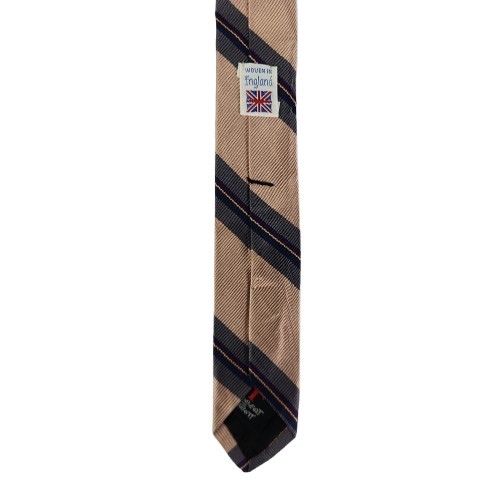 Vtg. Robert Talbott/Jack Henry Pink Gray Classic Stripe 100% Silk Tie