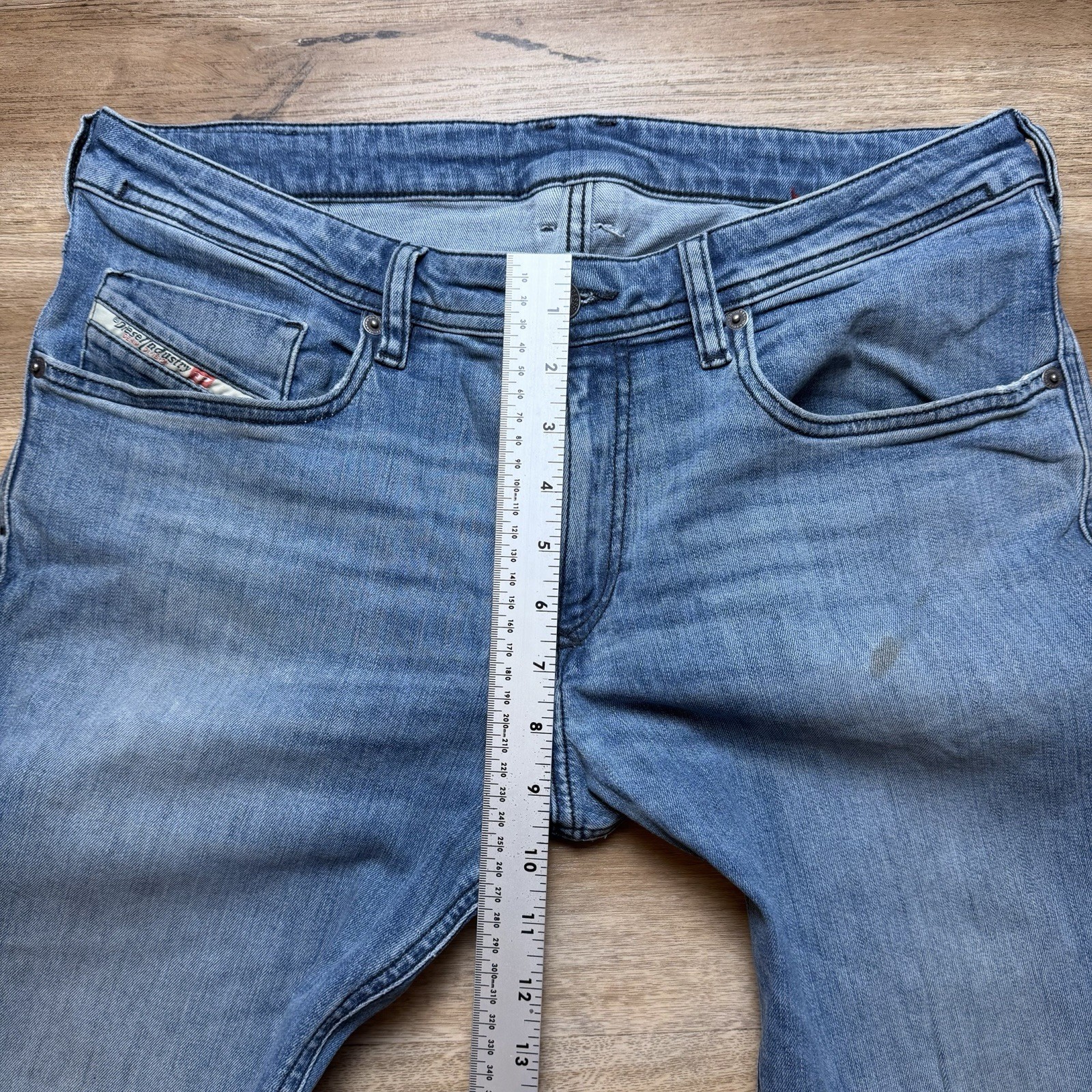 Diesel 1979 Sleenker Jeans Men 34×32 Blue Slim Skinny Stretch Thrash Punk 0LICM