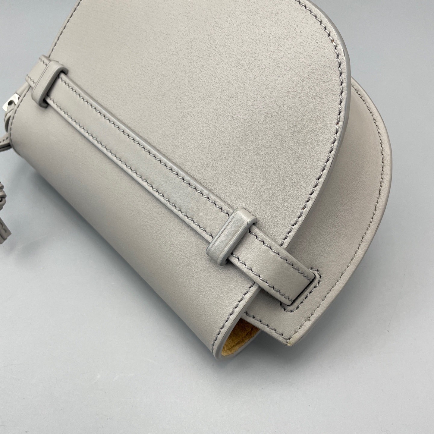 Loewe Pre-Owned Authentic Saddle Bag Grey 20*11*9cm Free Tracked Shipping
