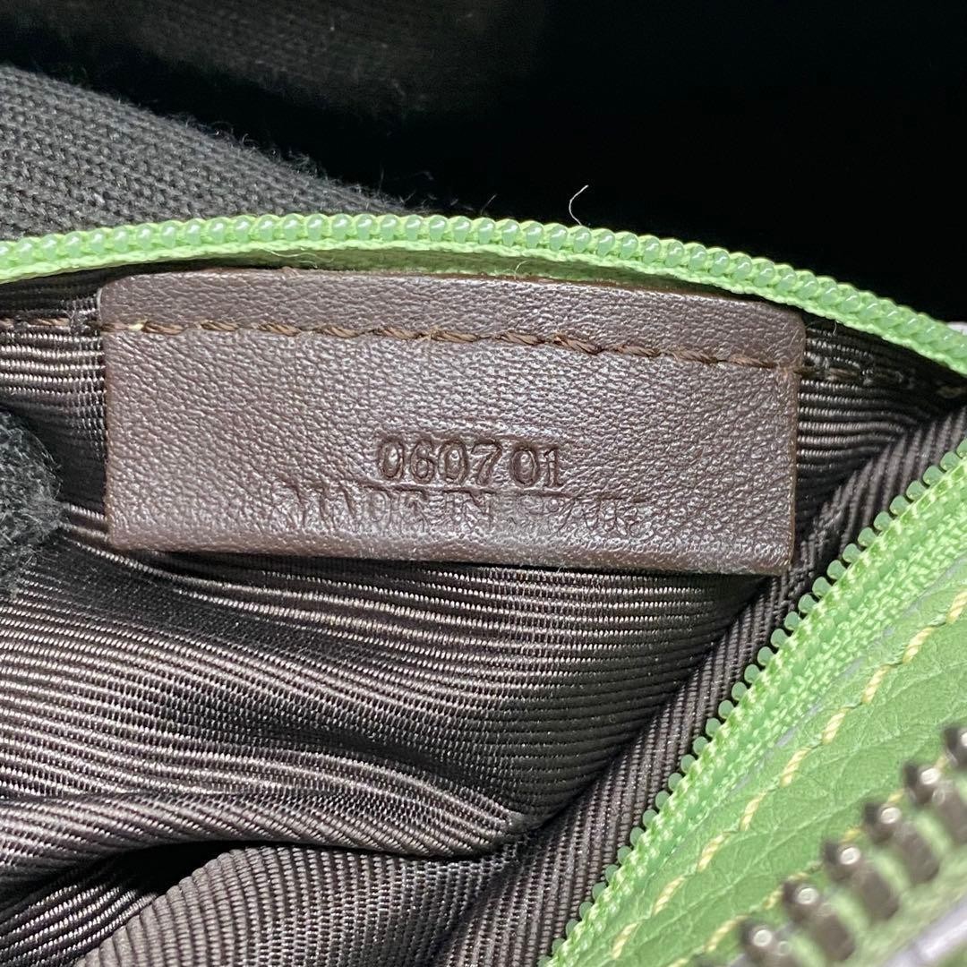 LOEWE Cenda Tote Bag Leather Handbag Green 11.4in x 9.1in x 4.3in Shoulder Bag