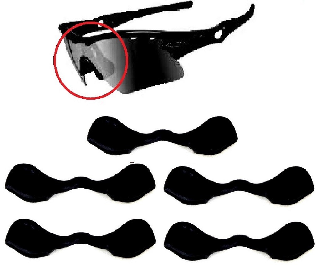 5 Pcs Nose Pad For Oakley Radar Path Pitch Edge Range,Radarlock,Radar Ev Black