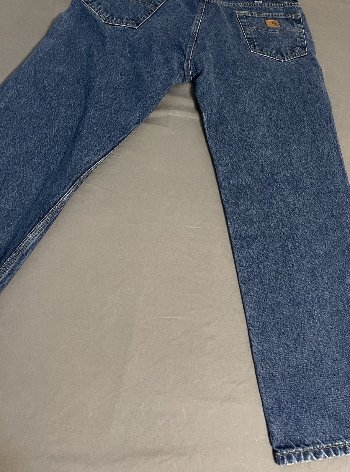 Carhartt B460 DVB Relaxed Fit Jeans Mens 38×30 Blue Denim Excellent Condition