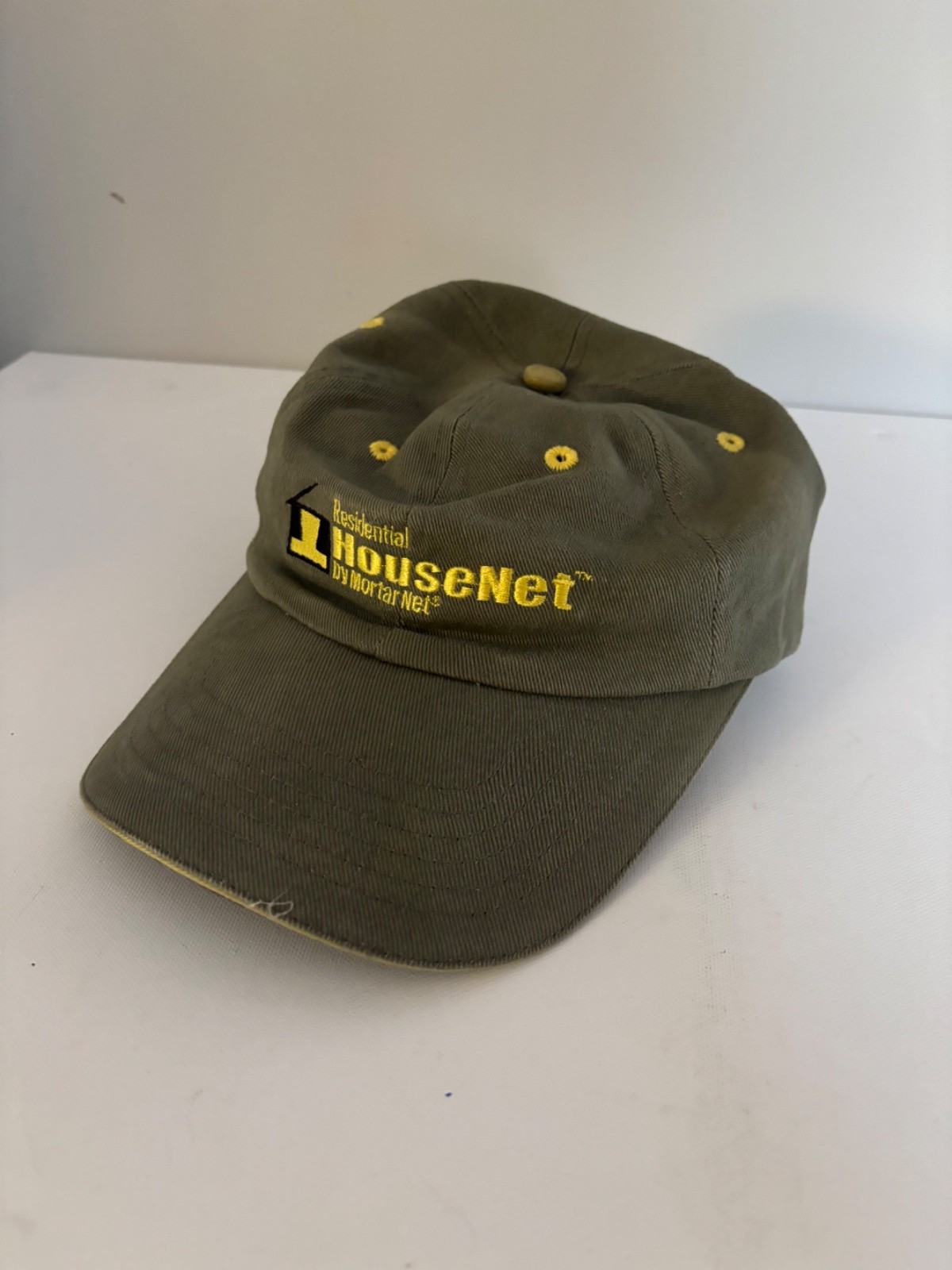 Residental HouseNet Hat Green 98% Cotton 2% Spendex One Size