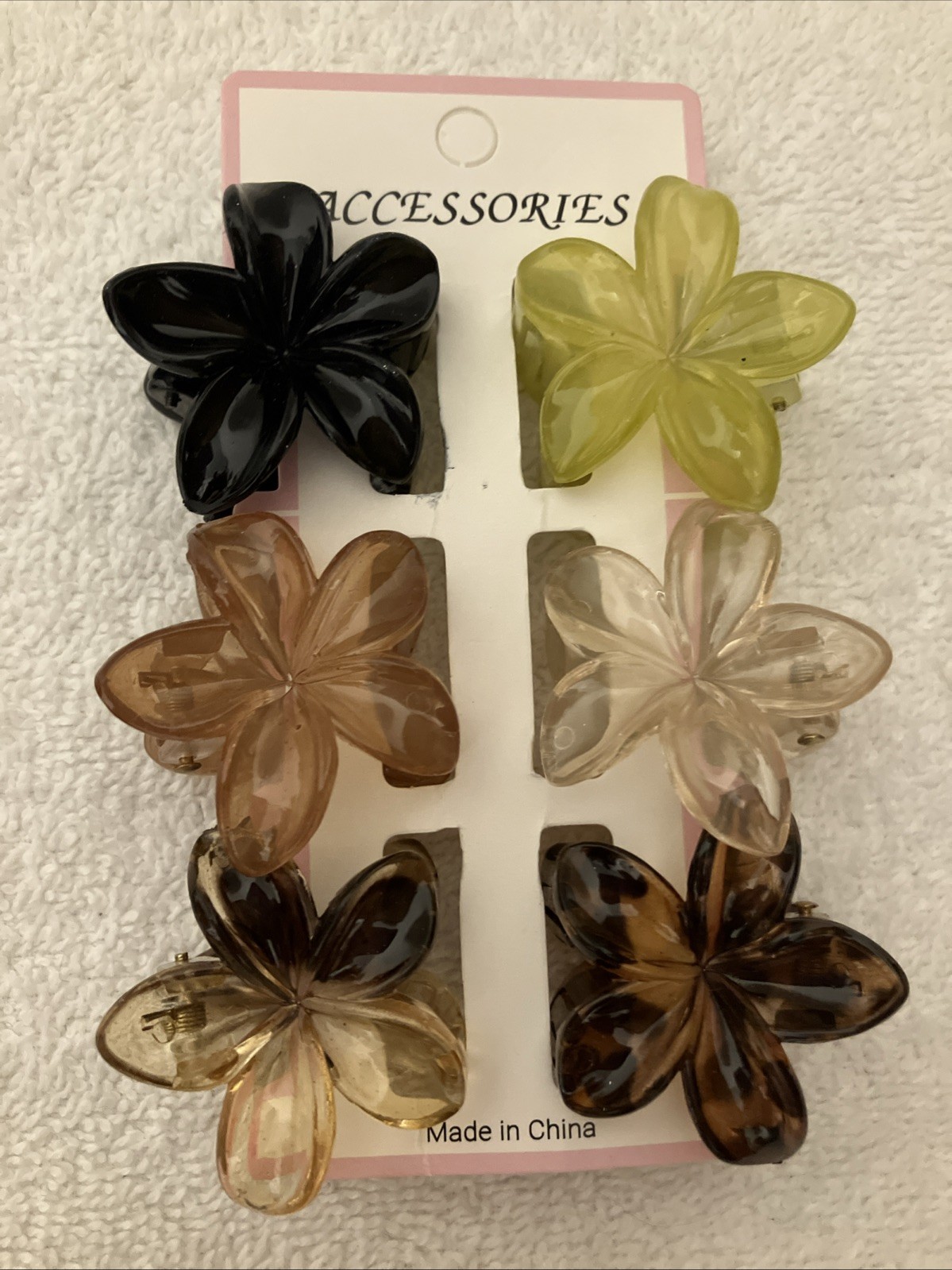 Hair Accessories, Fabric Bows, Plastic Flower Claw Clips, Faux Stone Heart Pins