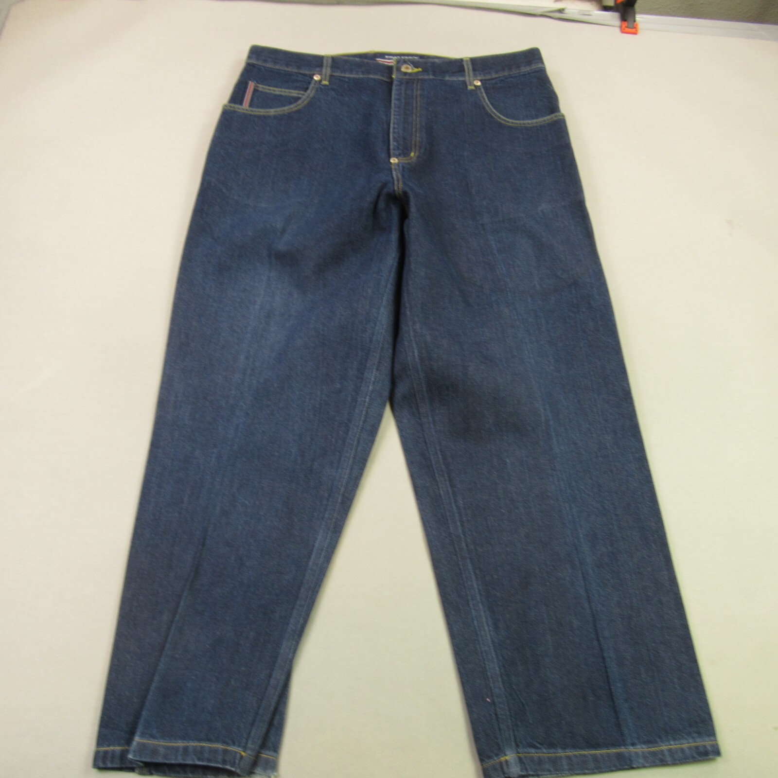 Phat Farm Jeans Mens 38 Tall Regular Wide Leg Chino 5 Pocket Y2K