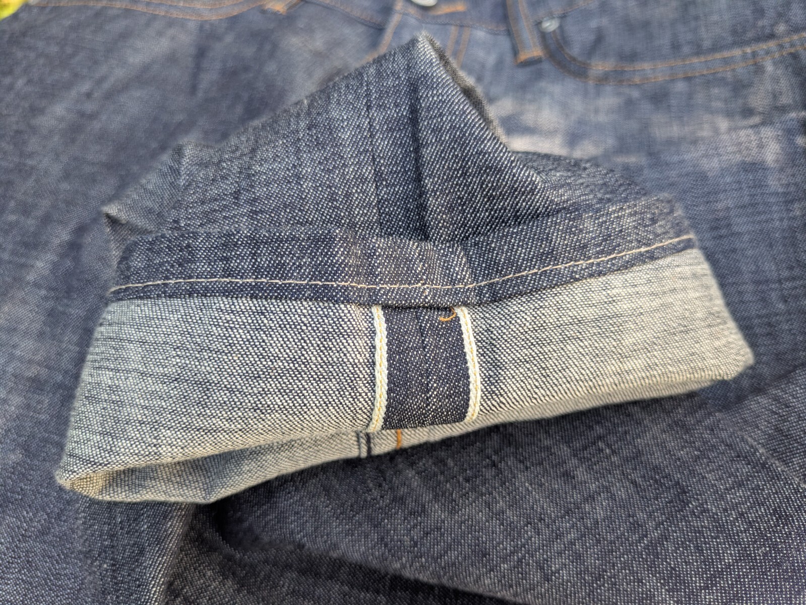 Mens Gustin #37 9oz Light Japan Selvedge Denim Cropped Slim Jeans 34×22.75 Raw