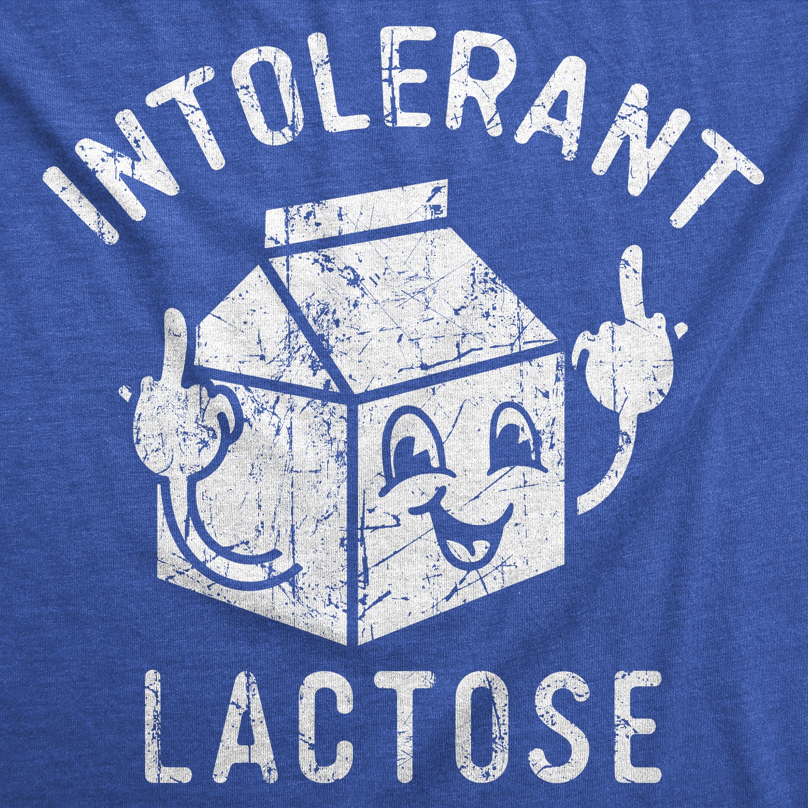 Mens Funny T Shirts Intolerant Lactose Sarcastic Milk Graphic Novelty Tee for