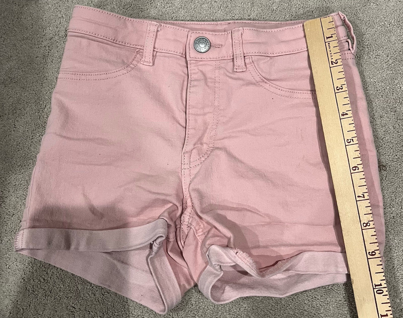 Youth kids Jean cut off shorts 7-8 multiple colors lot of four